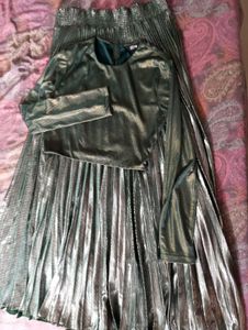 Indya Crop Top And Skirt Set