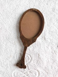 Wooden Hand Mirror Frame