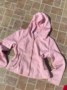 Cute Pink Quilted Hoodie