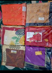 Set of 6 New Sarees