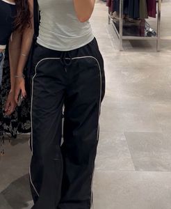 Black unisex Track Pants