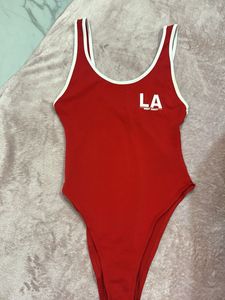 Red LA H&amp;M Bodysuit size XS