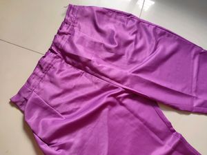 Satin Kurti pent set💜