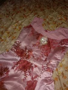 Elegant Floral Pink Gown For Women 💖💅✨