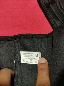 Black Zip Up Compression Waist Trainer Size M
