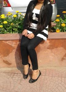 Cute Striped Knit Dress With Jacket