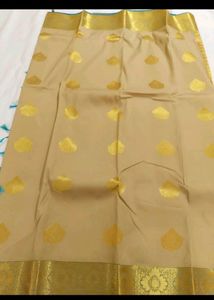 New Pattu Saree With Aari Work Blouse Unused