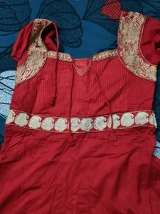 Elegant Red Ethnic Gown