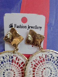 Boho Chic Crochet Circle Earrings