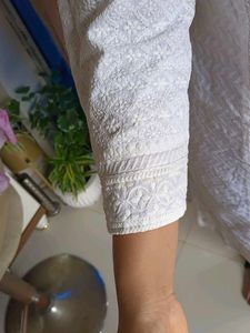 White Embroidered Kurti