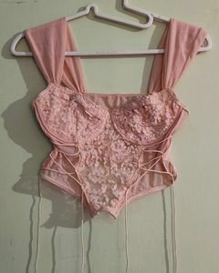 Urbanic Lust Pink Lace up tank top