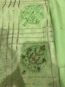 Green Embroidered Kurta Set