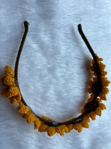 Crochet Sunflower Hairband