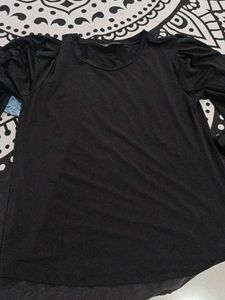 Combo Of Light Wash Jeans &amp; Black Top Set