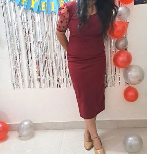 Maroon Dress