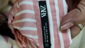 Zara Striped Shirt Dress For Party
