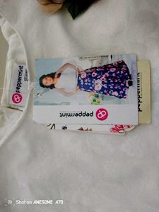 Peppermint Floral Skirt