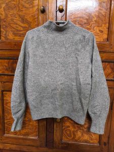 Gray Turtleneck Sweater