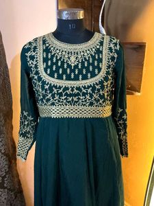 Elegant Green Ethnic Gown