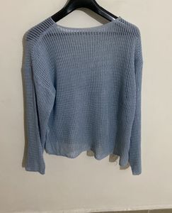 Light Blue Knit Sweater
