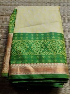 Elegant Cream Saree