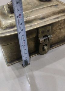 Old Brass Box One Side Little Bend
