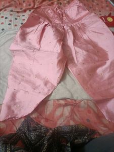 Girls branded silk kurta with dhoti.. never u