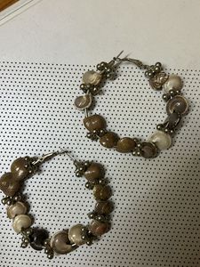Real Shell Hoop Earring