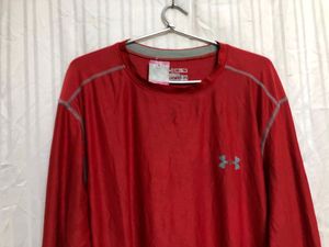 Under Armour Red Long Sleeve T Shirt