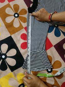 Striped Bell Sleeve Top