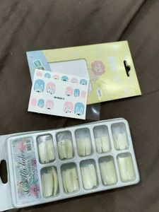 Press-On Nails with Stickers