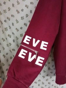 Burgundy Print Sweatshirt