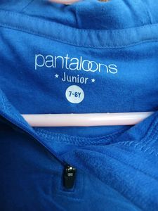 Pantaloons Blue Graphic Hoodie