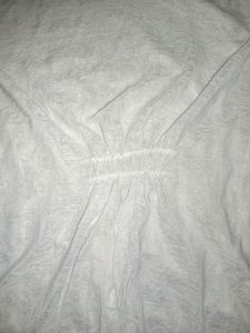 White Semi Transparent Lace Top
