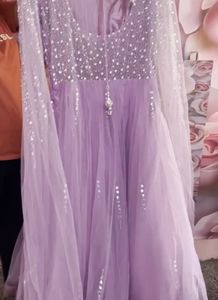 Purple grand gown for Reception 💜