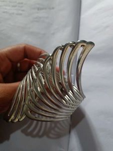 Silver Tone Statement Cuff Bracelet