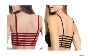 ComboBlack And Maroon 6 Straps Fancy Padded Bra