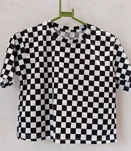 Checkered Crop Top