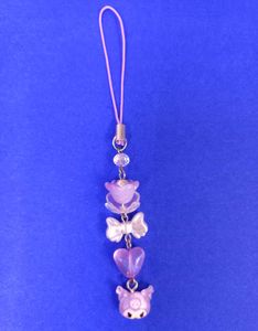 Trendy Handmade Kuromi Phone Charm