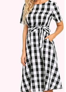 Black &amp; White Checked