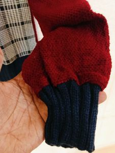 Plaid Colorblock Sweater