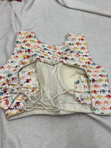 Elephant Print Blouse