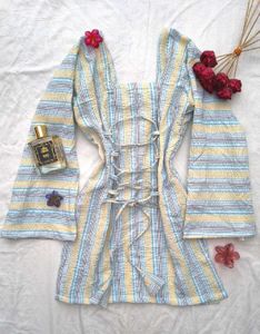 Striped corset back kurti🎀