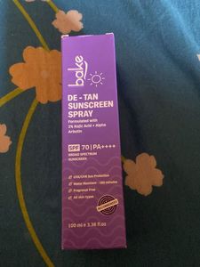 Bake De-Tan Sunscreen Spray SPF 70
