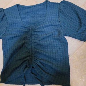 Elegant Ruched Front Top