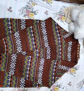 Patterned Knit Sweater