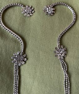 Combo of Beaded Anklet &amp; Ear Cuffs