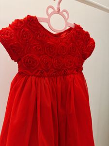 Red Rose Girls Dress
