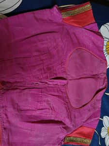 Pink &amp; Gold Sari