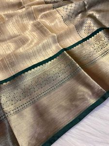 New Without Tag- Soft Banarasi Tissue Silk Saree